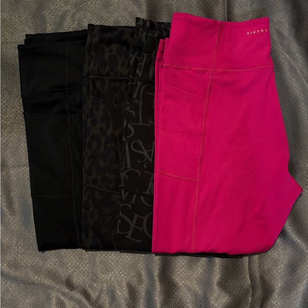 Victoria Secret Workout Leggings Set of 4 Size 16 (XL)
